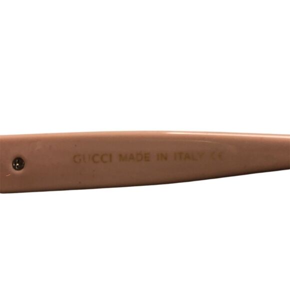 Gucci Women's Pink Square Sunglasses Brown Lens Oversized Designer Luxury - Picture 3 of 5